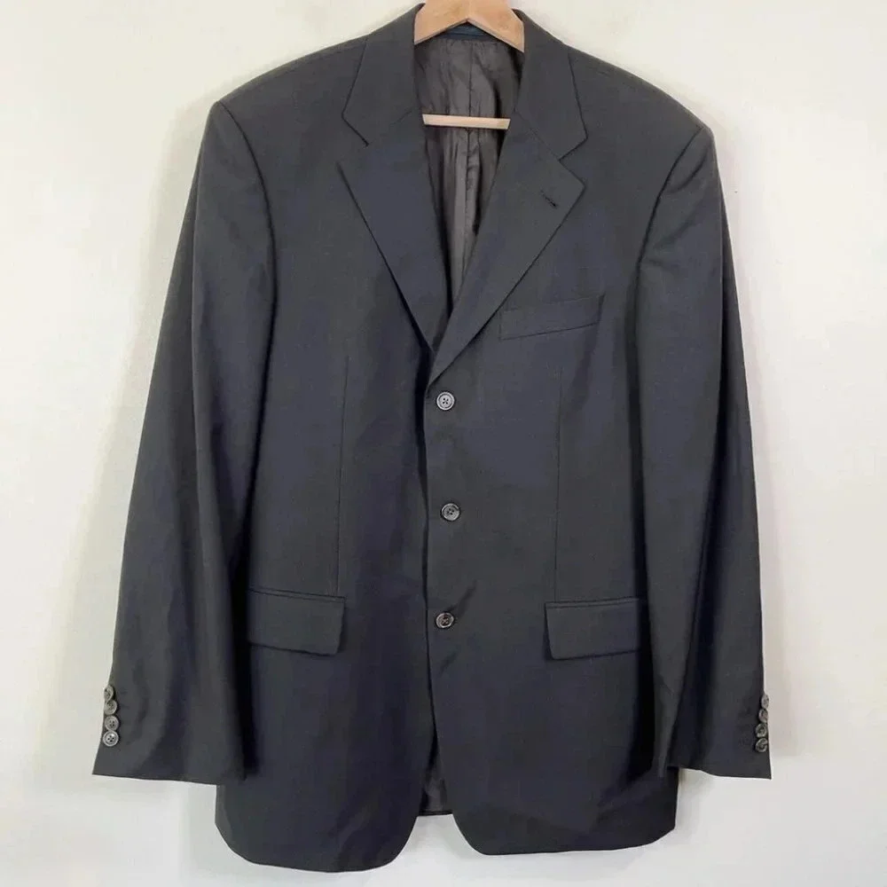 Hugo Boss Virgin Wool Super 100 Angelico Lucca Blazer Size 50 / US Size 40R